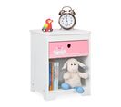 Table De Nuit Motif Cygnes Pour Enfants MDF 32x31x41