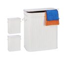 Lot De 3 Paniers À Linge Bambou Blanc