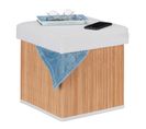 Tabouret De Rangement En Bambou