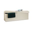 Tabouret Pliant Similicuir 114x38x38 - Beige