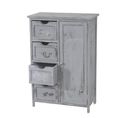 Commode / Armoire, 82x55x30cm, Shabby Chic, Vintage ~ Gris