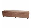 Banquette Kriens Xxl, Coffre, Banc, Tissu, 180x45x45cm ~ Aspect Daim