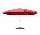 Parasol En Aluminium Meran Pro, Ø 5m ~ Bordeaux Avec Pied