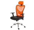 Fauteuil De Bureau Américain Atlanta, Similicuir ~ Orange