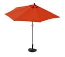 Demi-parasol Aluminium Parla, Ip 50+, 260cm ~ Terracotta Avec Pied