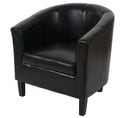 Fauteuil Newport T379, Fauteuil De Salon / Club, Similicuir ~ Noir