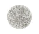 Tapis À Poils Longs Rond Bright Gris  150 Cm Rond