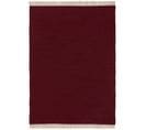 Tapis De Laine Liv Rouge Foncé 80x150 Cm