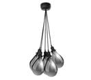 Lampe Suspension Déco 5 Têtes "sancho" 45cm Gris