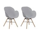 Lot De 2 Chaises Design "amalia" 83cm Gris