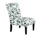 Fauteuil Design Imprimé "indira" 92cm Beige et Vert