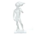 Statue Design "sculpture Kenya" 56cm Blanc