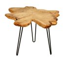 Table D'appoint En Bois "woody 410" 60cm Naturel