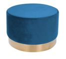 Pouf Rond Déco "nano" 55cm Bleu