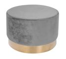 Pouf Rond Déco "nano" 55cm Gris