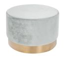 Pouf Rond Déco "nano" 55cm Blanc