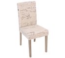 Lot De 2 Chaises De Séjour Littau, Fauteuil ~ Tissu Crème, Aspect Chaîne Des Pieds