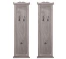 Lot De 2 Patères T33 109x28x4cm Gris-brun Shabby