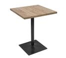 Table De Bistrot Hwc-h10 Orme Bois Certifié Mvg 76x60x60cm Brun Clair