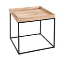 Table D'appoint Hwc-k71 Mvg-certifié Métal 60x60x60cm Couleur Naturelle