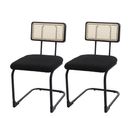 Lot De 2 Chaises À Piétement Luge Hwc-k88 Certifiée Fsc Bois Noir