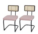 Lot De 2 Chaises à Piétement Luge Hwc-k88 Rose