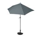 Parasol Parla En Alu, Hémicycle, Uv 50+ ~ 300cm Anthracite Avec Pied