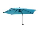 Parasol Mural Casoria, Parasol Déporté Pour Le Balcon, 3m, Inclinable ~ Turquoise