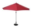 Demi-parasol En Aluminium Parla, Uv 50+ ~ 270cm Bordeaux Avec Pied