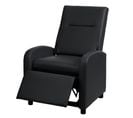 Fauteuil TV Hwc-h18, Fauteuil Inclinable, Cuir Synthétique Pliable 99x70x75cm ~ Noir