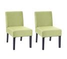 2x Chaise De Salle à Manger Hwc-f61, Fauteuil Lounge, Tissu/textil ~ Vert