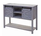 Buffet Hwc-d57 81x102x34cm Style Shabby Vintage Gris Foncé