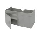 Meuble Sous-lavabo Hwc-d16 Brillant 90cm Gris