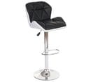 Tabouret De Bar Hwc-a92 Simlicuir Réglable En Hauteur Noir