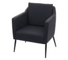 Fauteuil De Salon Hwc-h93a Similicuir Noir