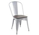 Chaise Hwc-a73 Métal Style Industriel Gris