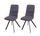 Lot De 2 Chaises De Salle à Manger Hwc-j69 Velours Anthracite