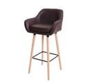 Tabouret De Bar Malmö T381 Simili Cuir Marron