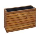 Jardinière Hwc-l21 Carré 41x63x23cm Outdoor Acacia Bois Mvg-certifié Brun