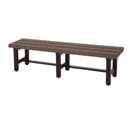 Banc De Jardin Alu Hwc-k60 Résistant Aux Intempéries Wpc 150cm, Brun