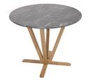 Table De Bistrot Hwc-m56 Ø92cm, Piétement Aspect Béton Brun