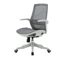 Chaise De Bureau Hwc-j91 Dossier Ergonomique Accoudoir Relevable Gris