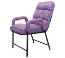 Chaise De Salle à Manger Hwc-k40 Dossier Réglable Métal Tissu/textile Lilas