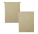 Lot De 2 Stores à Enroulement Hwc-d52 100x160cm Protection Solaire Opaque Beige