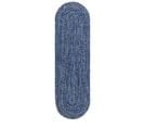 Tapis Juty En Jute - Bleu - 120x120 Cm