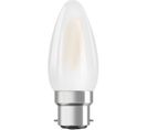 Ampoule LED Flamme Verre Dépoli 4w=40 B22 Chaud