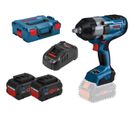 Boulonneuse 18v Gds 18v-1000 Professional + 2 Batteries Procore 8 Ah + Chargeur + L-boxx 136 - Bosch