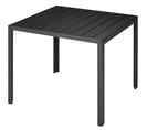 Table De Jardin Carrée Maren Pieds Réglables 90 X 90 Cm X 74,5 Cm - Noir