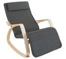 Fauteuil à Bascule Onda - Gris Foncé