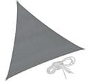 Voile D'ombrage Triangulaire, Gris - 600 X 600 X 600 Cm